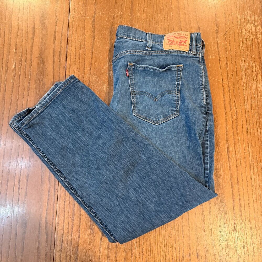 Levi's 541 Athletic Taper Jeans Mens 42x30 Blue Stretch Denim Medium Wash
